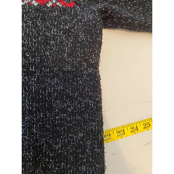 Chaps Mens Nordic Pattern Half Button Pullover Sweater Wool & Cotton Blend Large - Picture 9 of 10